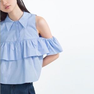 Zara Tops - Zara Cold-Shoulder Top Zara Tops - Zara Cold-Shoulder Top